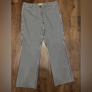 Michael kors Gingham Check Dress Pants in black and White size 4 stretch